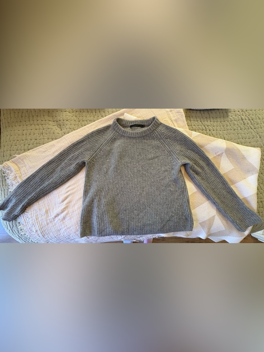 Jenni Kayne Fisherman Sweater, Heather Grey